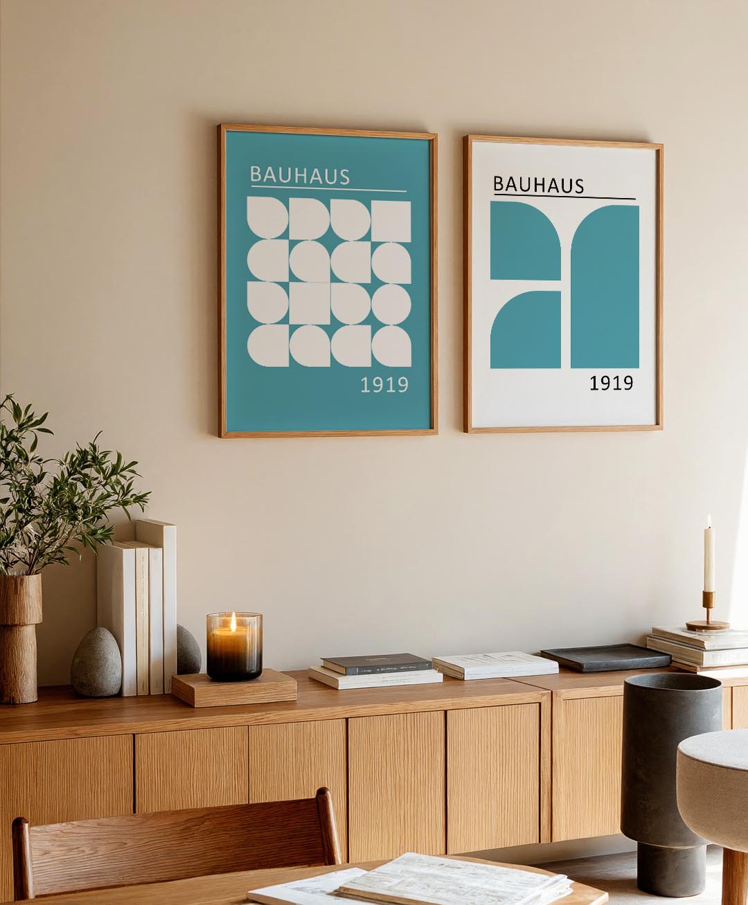 Vormenspel en kleur Posterset