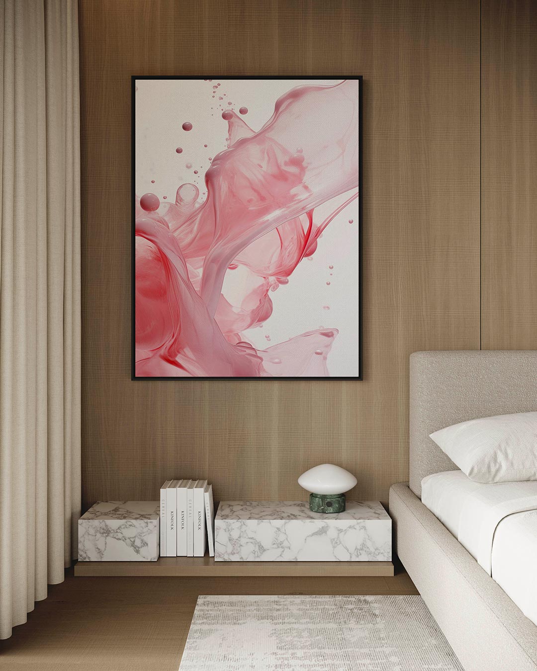 Vloeiende kleuren Kunstwerk