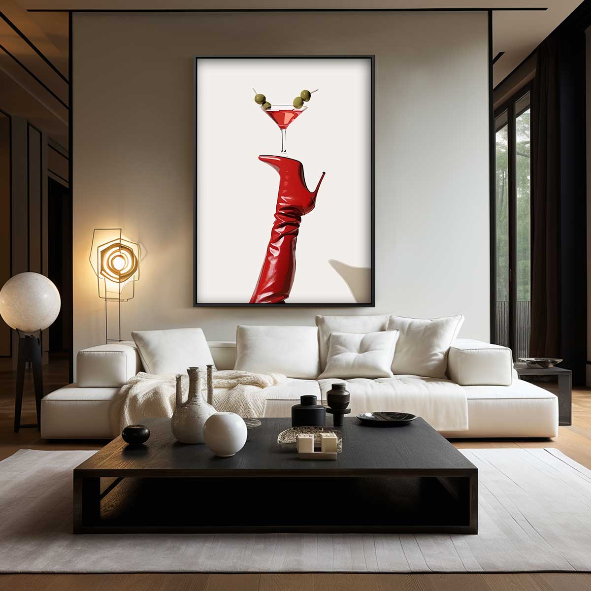 Cocktail in Balance Kunstwerk-canvas-dibond-plexiglas-wanddecoratie-WallArtistic