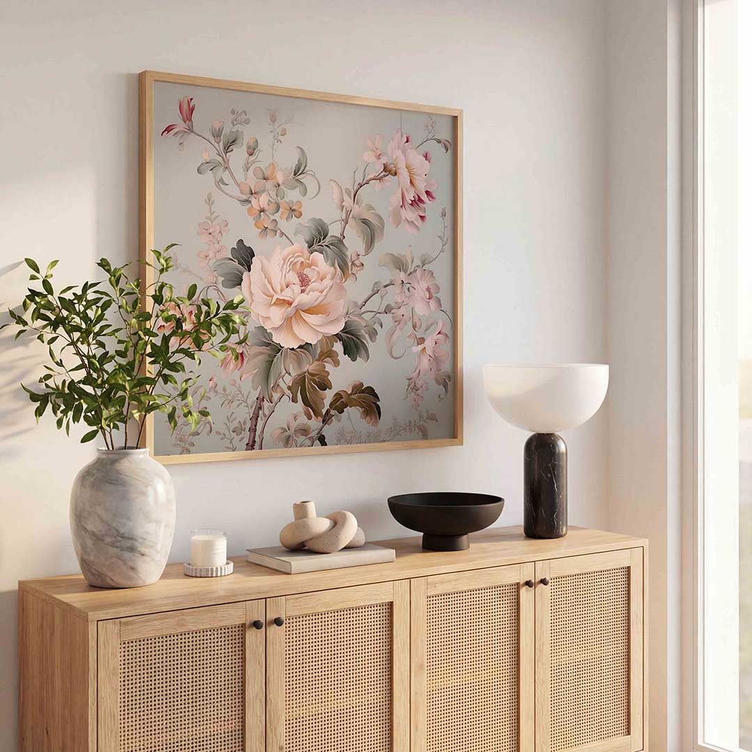 Bloemen en bladeren Poster