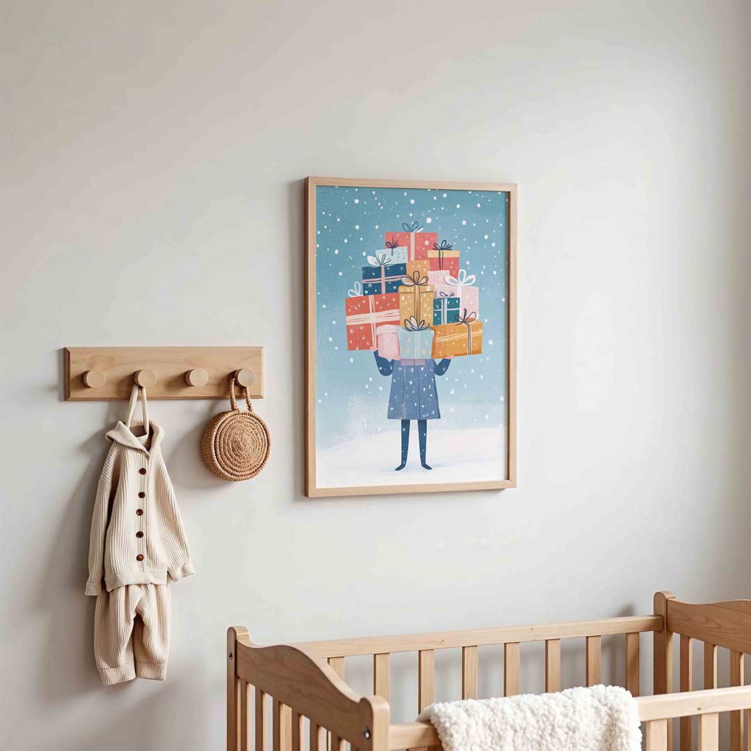 Stapeling van cadeaus Poster