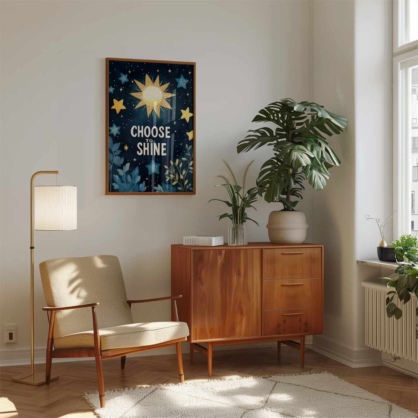 Stralende Inspiratie Poster-WallArtistic