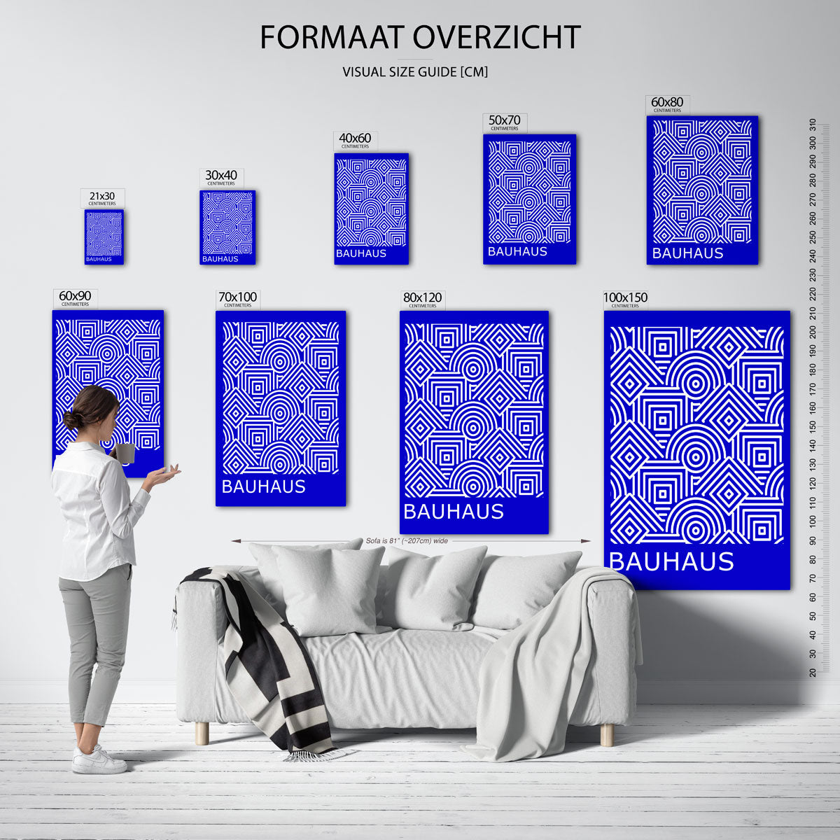 Lijnen en patronen Poster