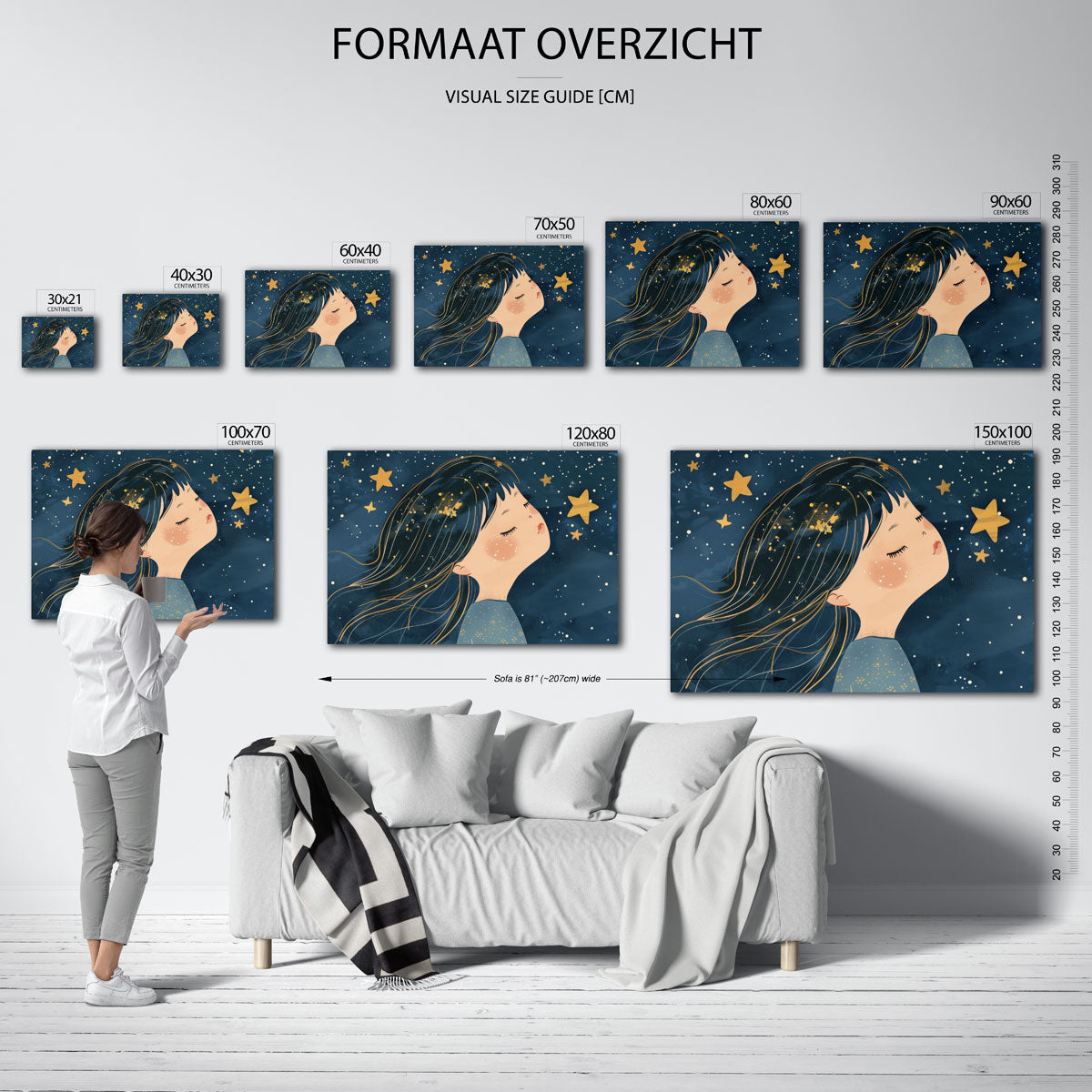 Sterrenhemel kind Poster