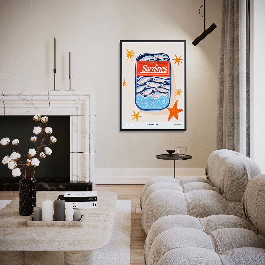 Vrolijke vis illustratie Kunstwerk
