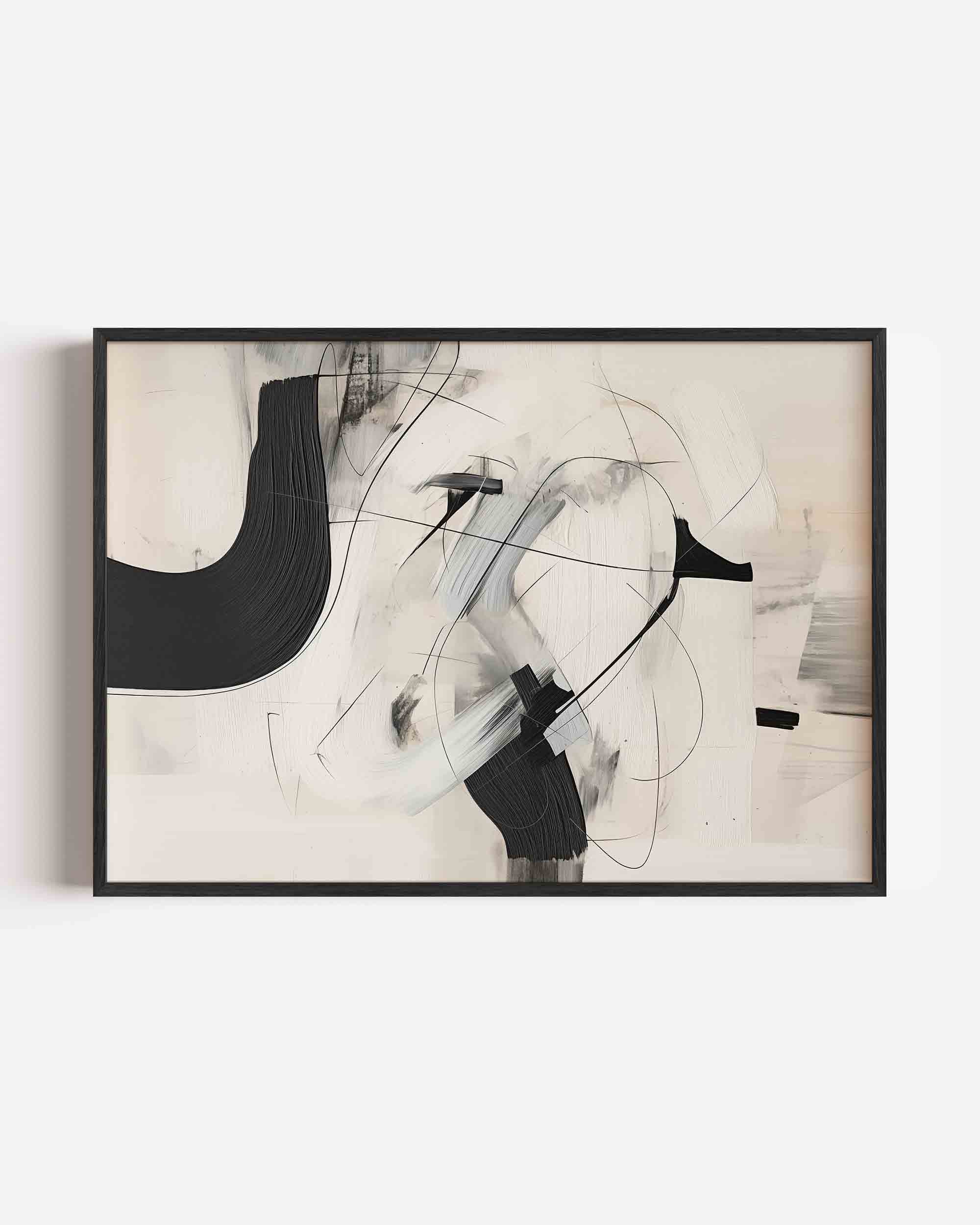 Abstracte lijnen en vormen Poster