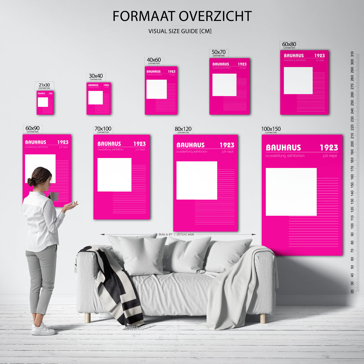 Lijnen en vlakkenspel Poster