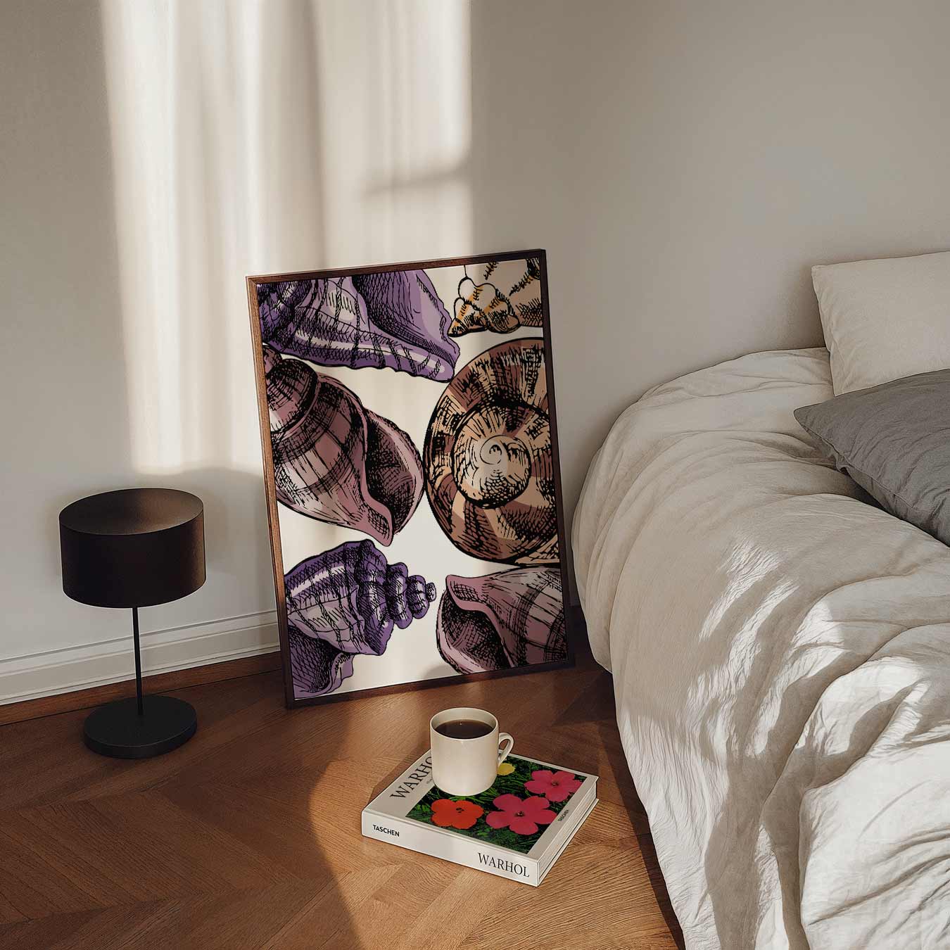 Schelpen in Stijl Poster-WallArtistic
