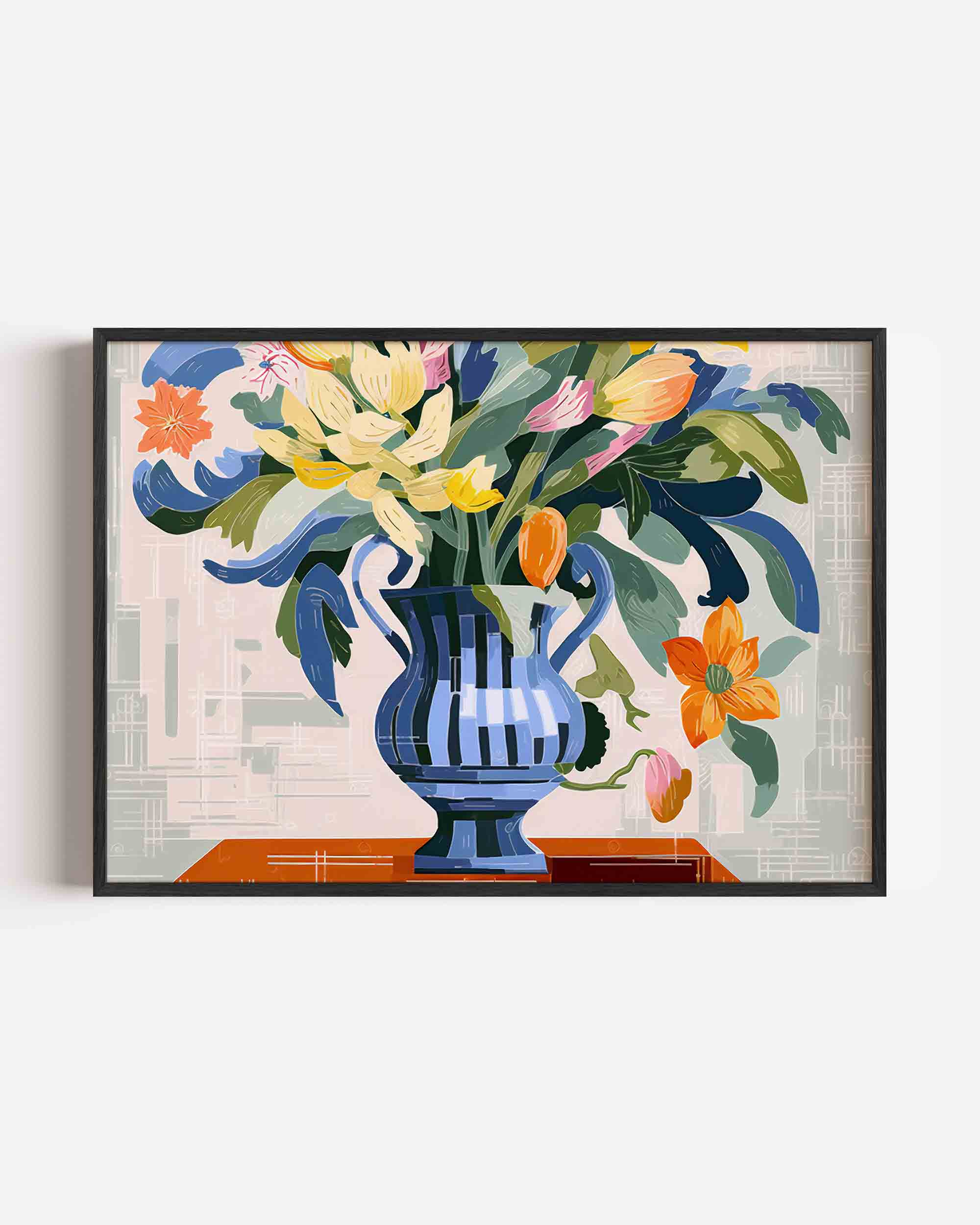 Bloemen in vaas Poster