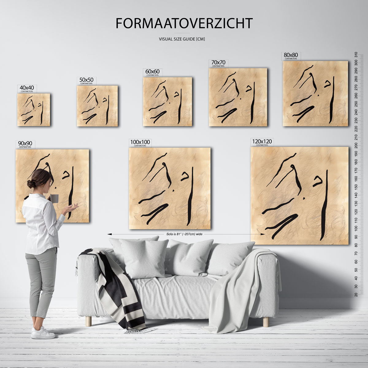Abstracte lijnen Poster