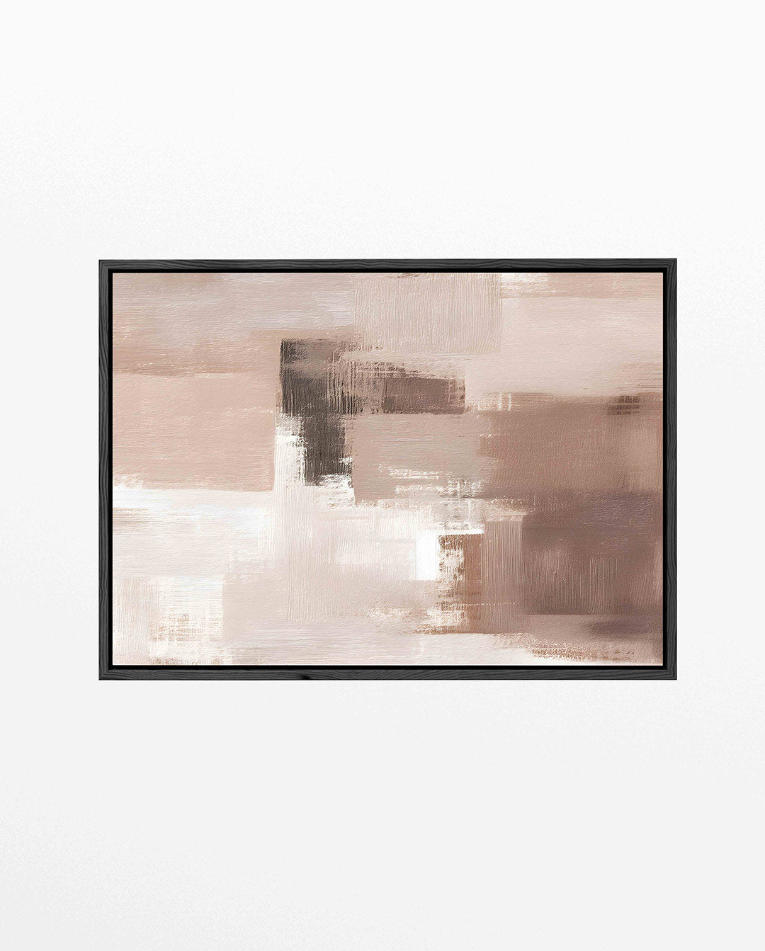 Zachte aardetinten compositie Kunstwerk
