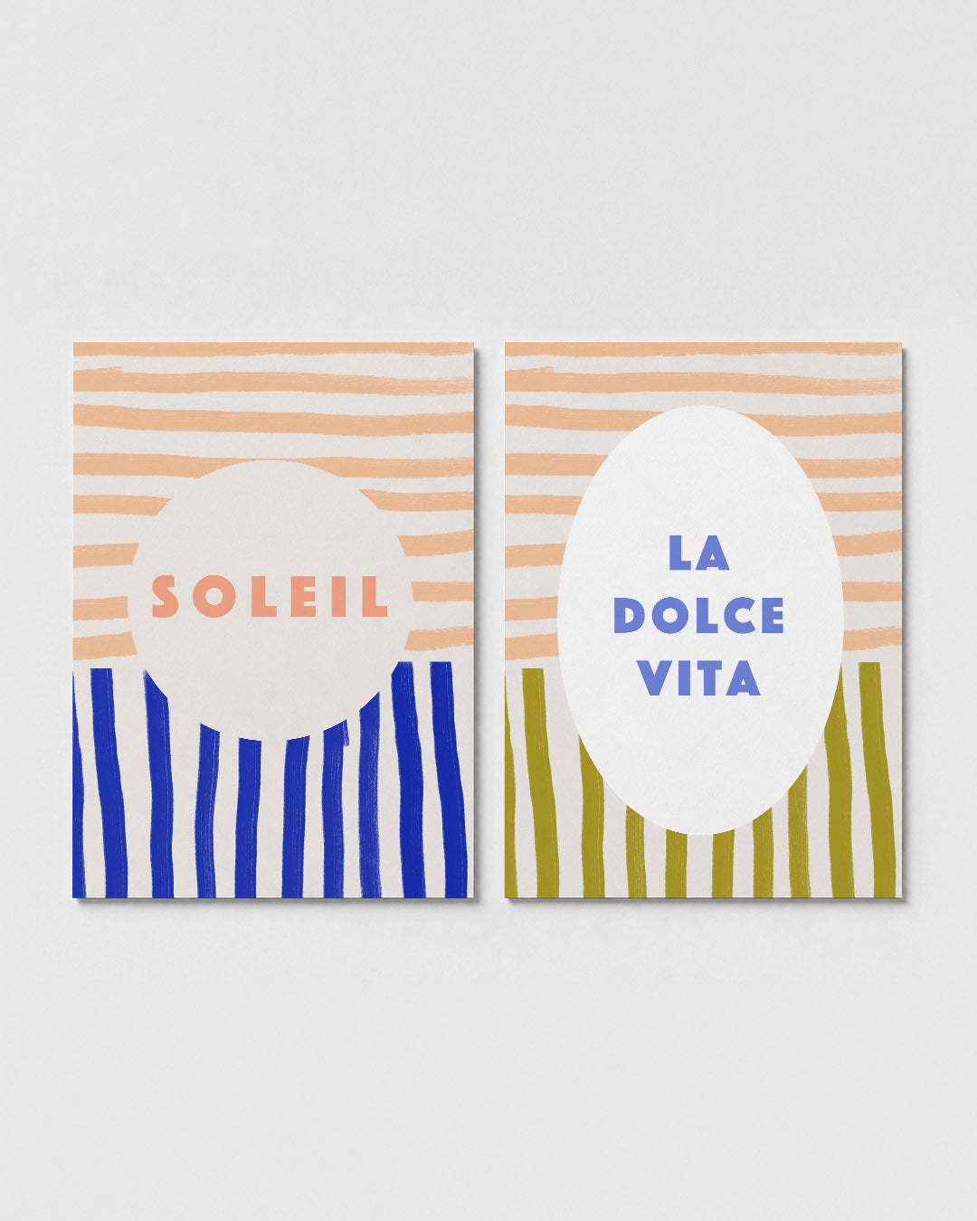 Zon en strepen Posterset