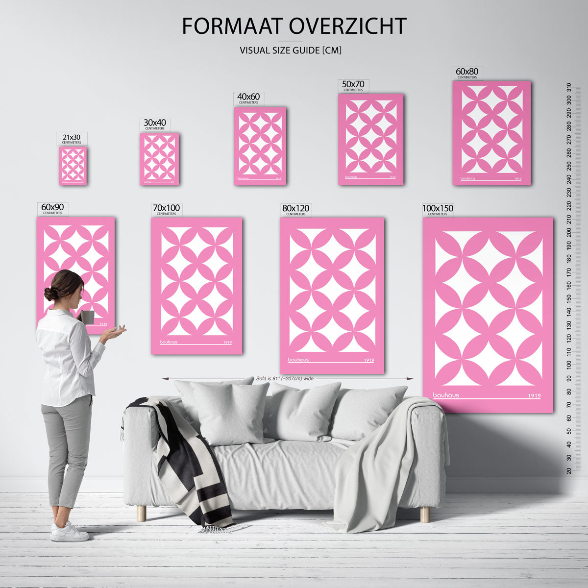Vormritme en kleur Poster