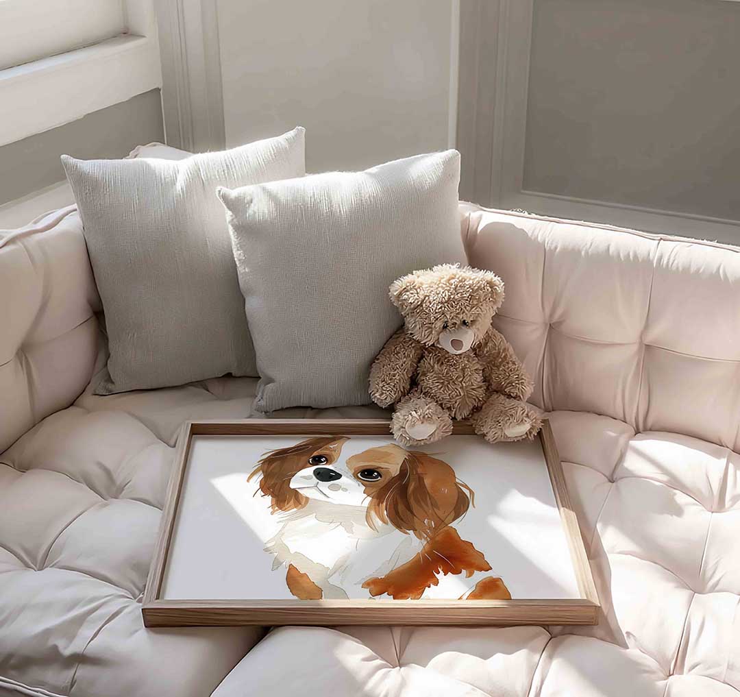 Hond met bruine vlekken Poster