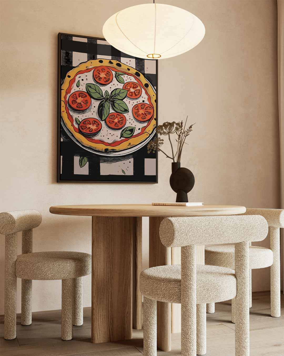 Pizza Op Je Muur Kunstwerk-canvas-dibond-plexiglas-wanddecoratie-WallArtistic