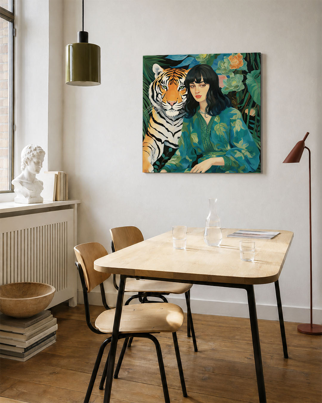 Dier en mens harmonie Kunstwerk