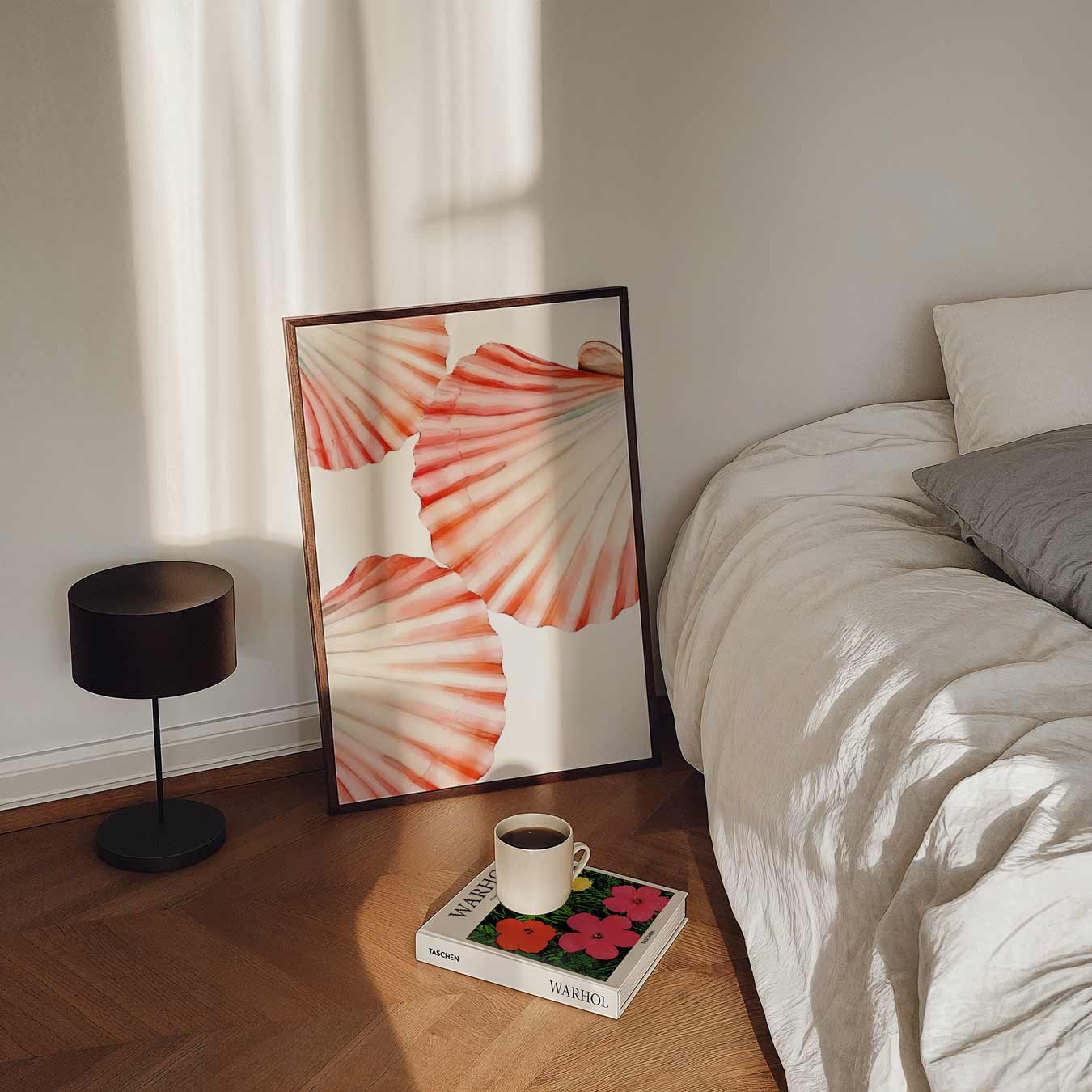 Zomerschelp Waterverf Poster-WallArtistic