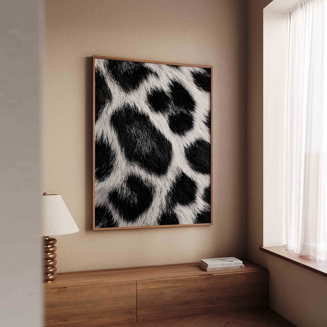 Zwart witte vacht Poster
