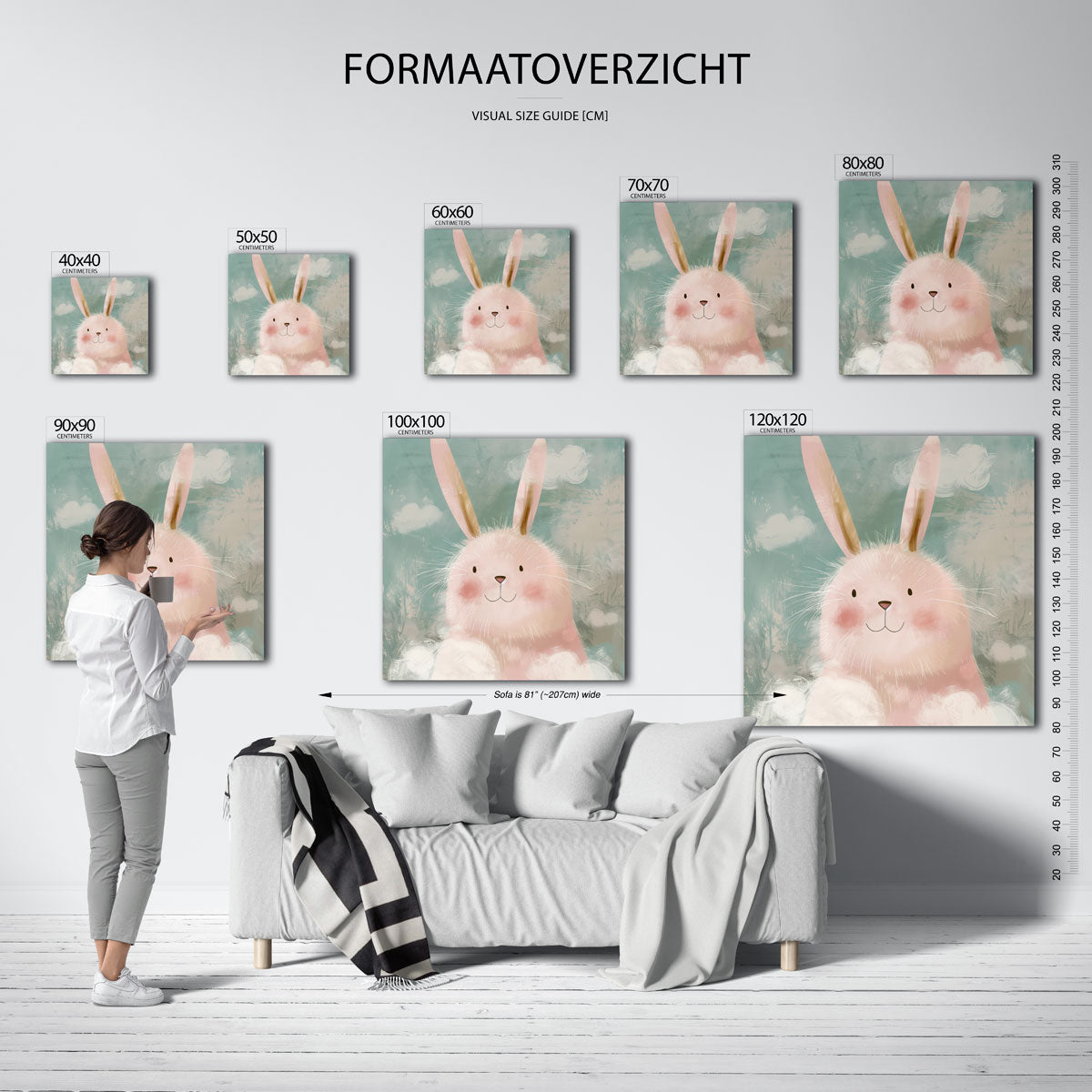 Schattige konijn Poster