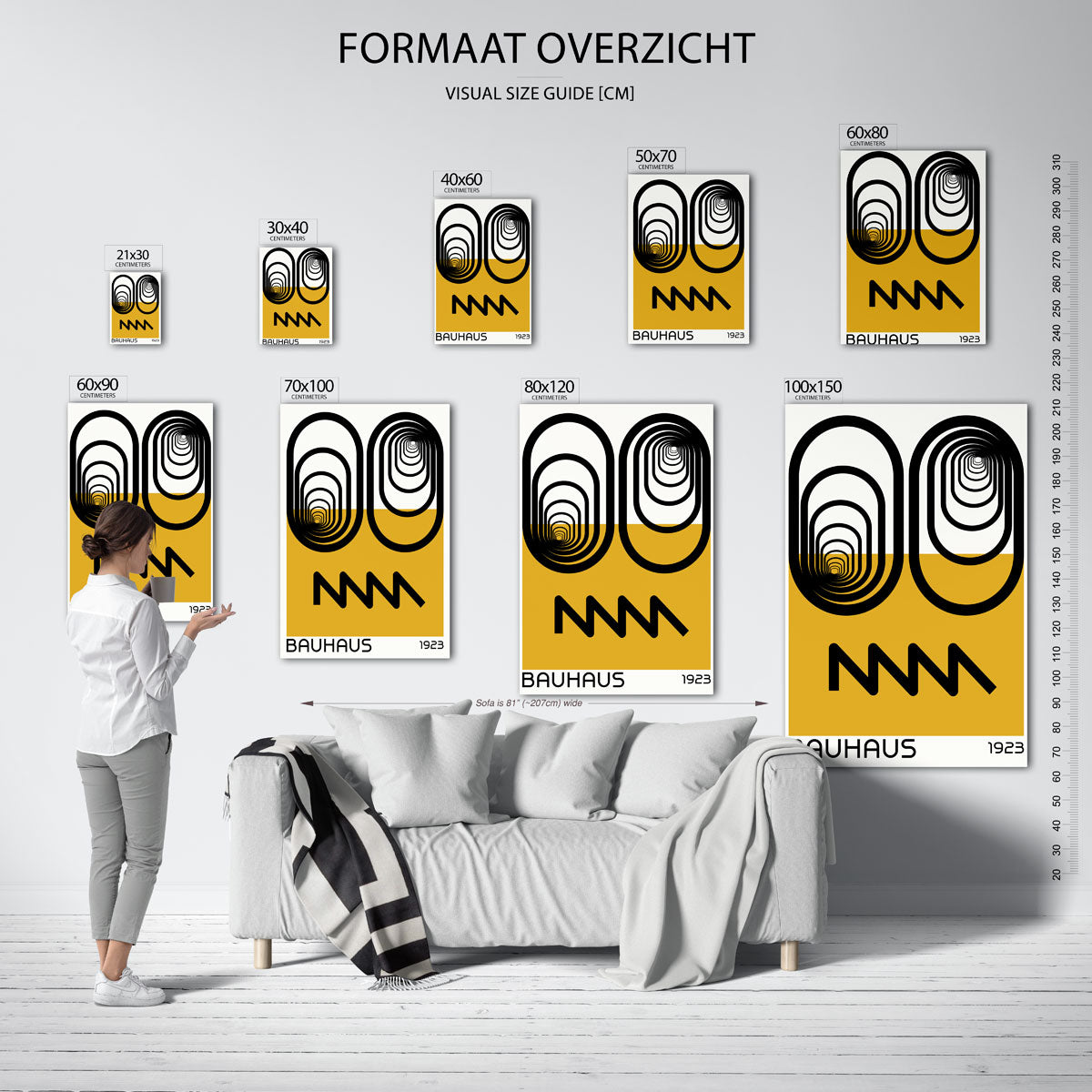 Lijnen en vlakken Poster