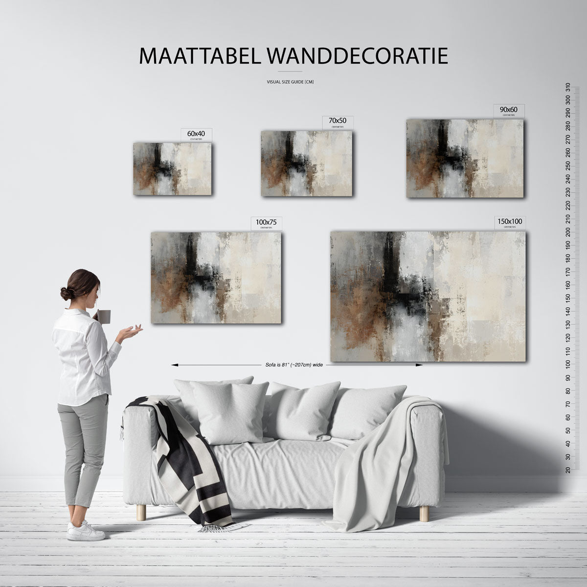 Gelaagde texturen Kunstwerk
