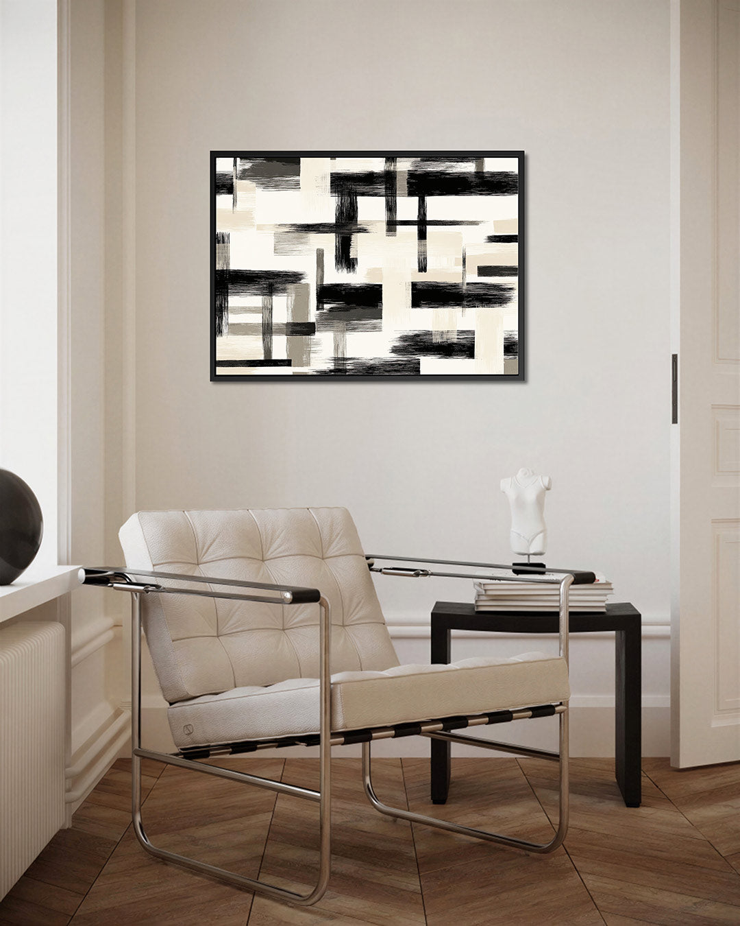 Grafische lijnen compositie Kunstwerk