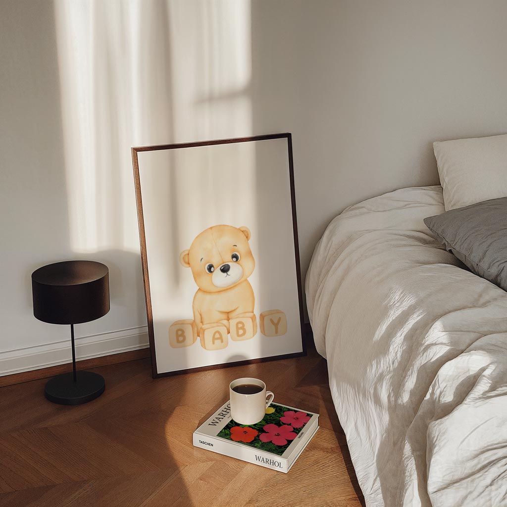 Schattige Beer Baby Poster-WallArtistic
