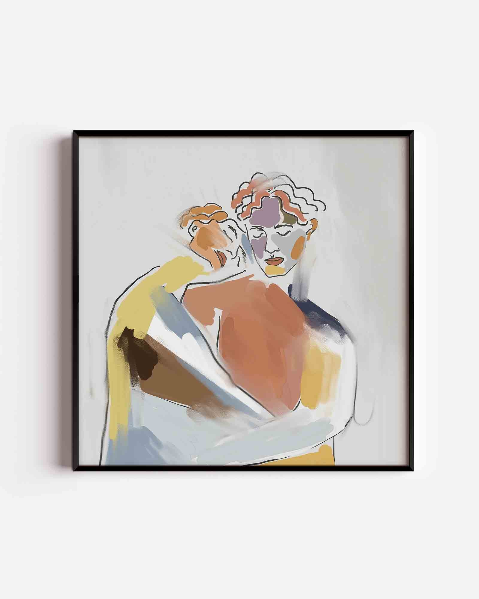 Abstracte figuren Poster