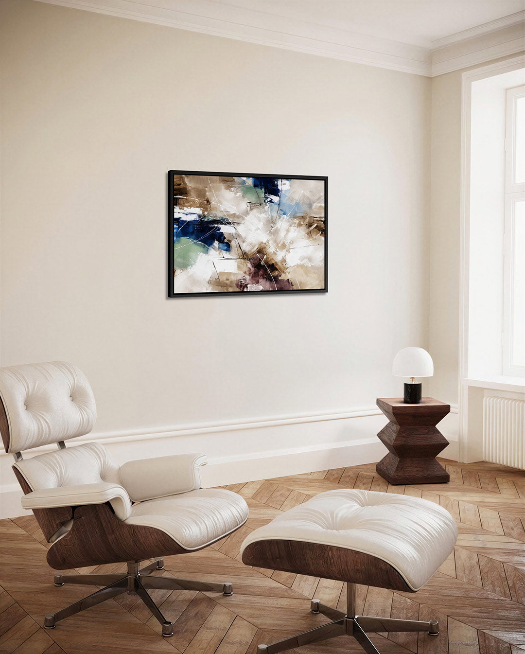 Dynamische kleurenexplosie Kunstwerk