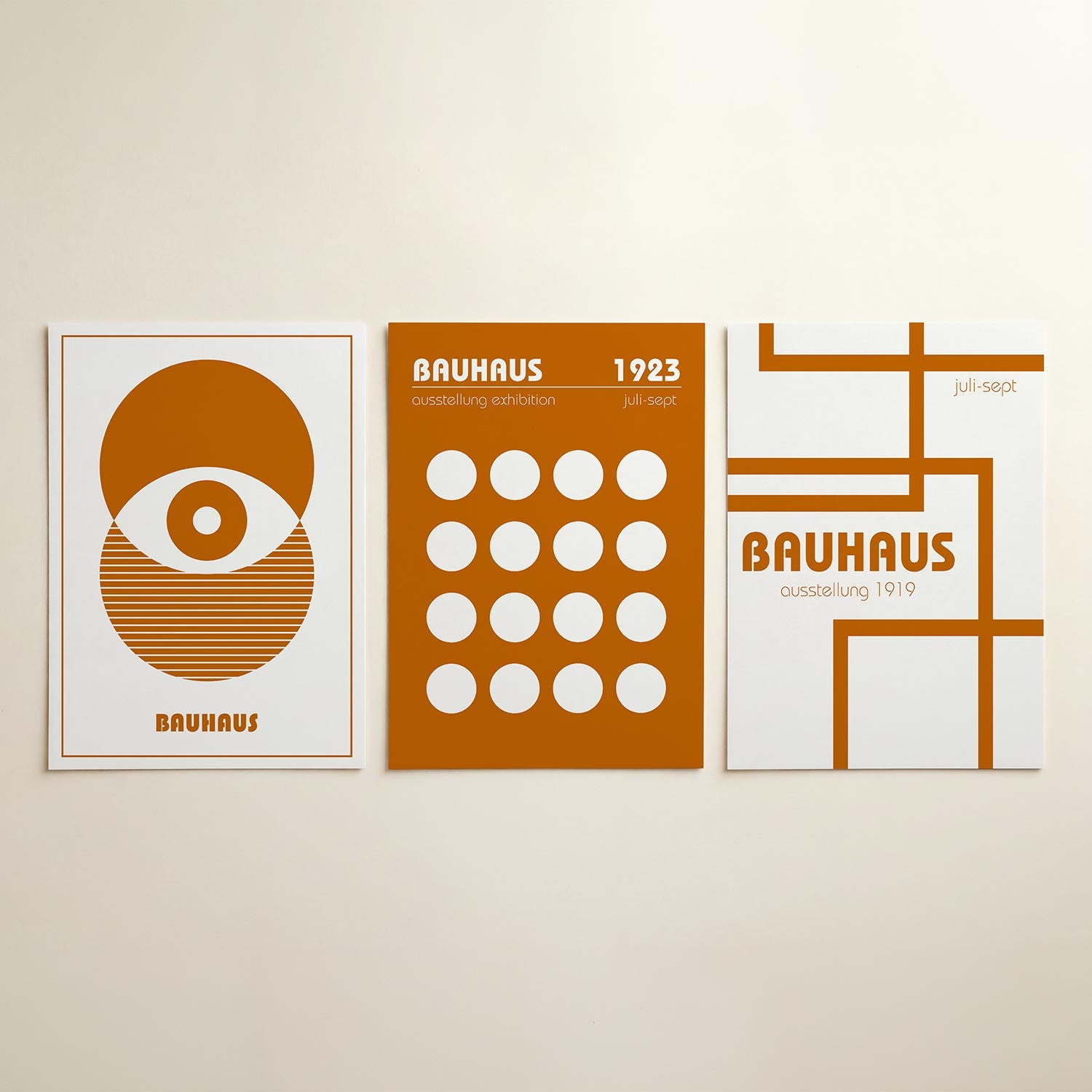 Cirkel en strepen Posterset