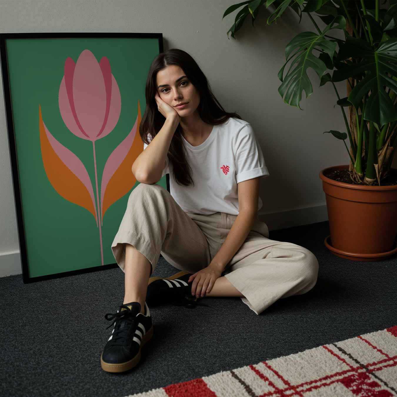 Stijlvolle Tulpenprint Poster-WallArtistic