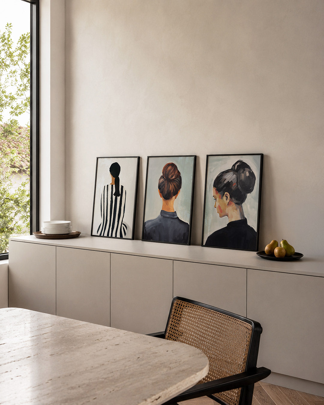Gestreepte harmonie Posterset