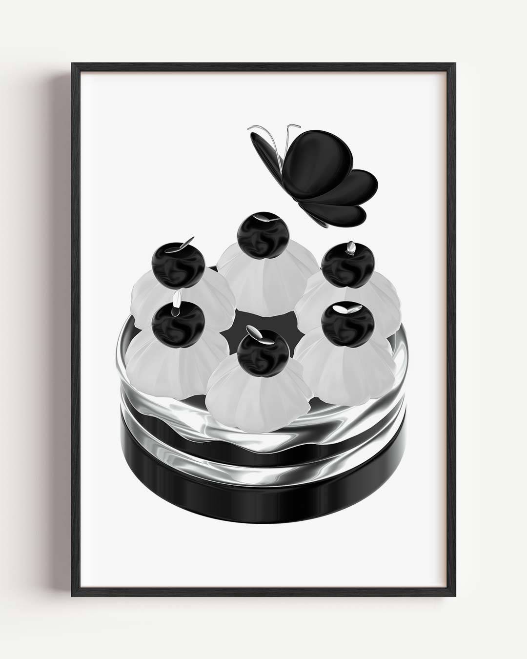 Elegante Vlinder Mimosa Decor Poster-WallArtistic
