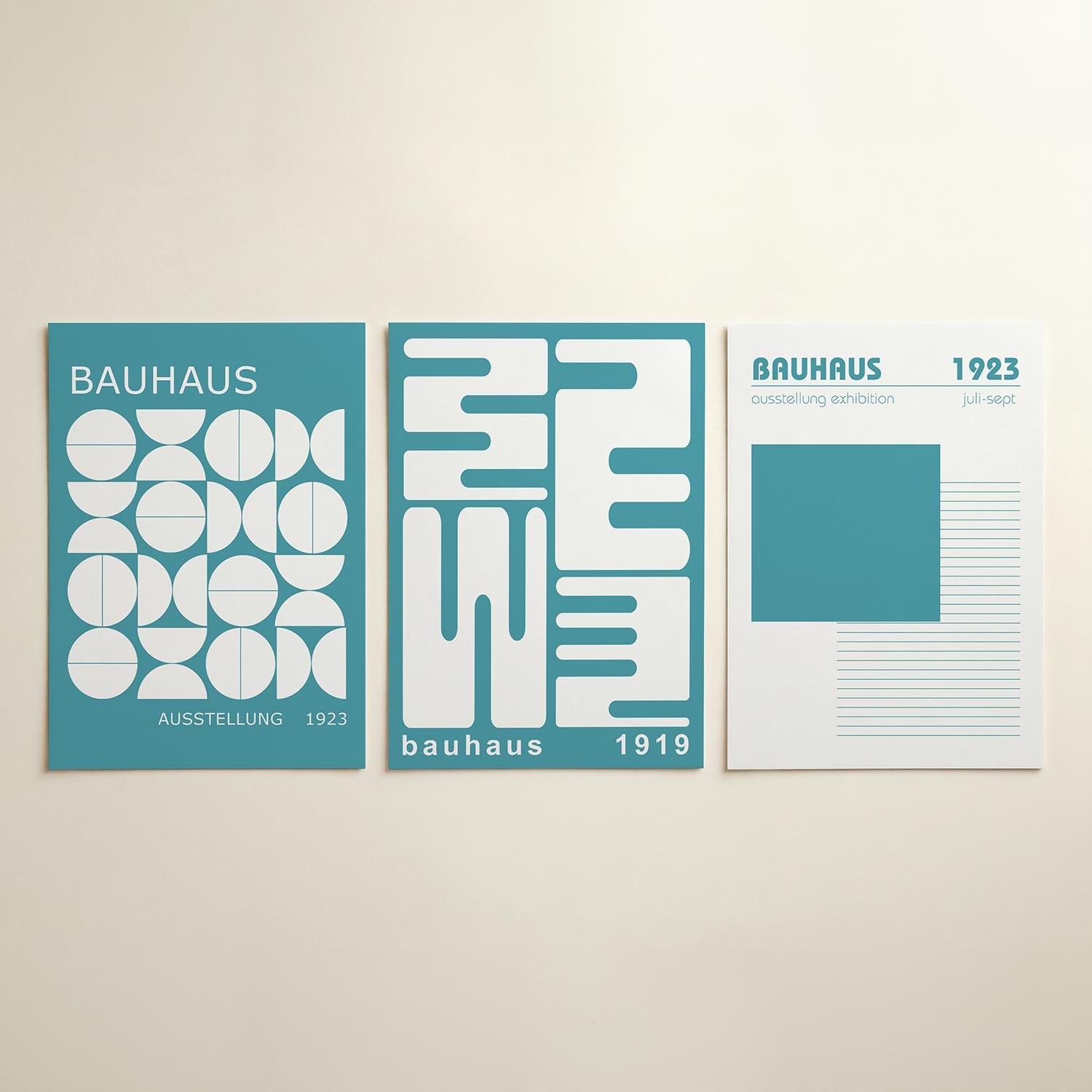 Vormen en vlakken Posterset