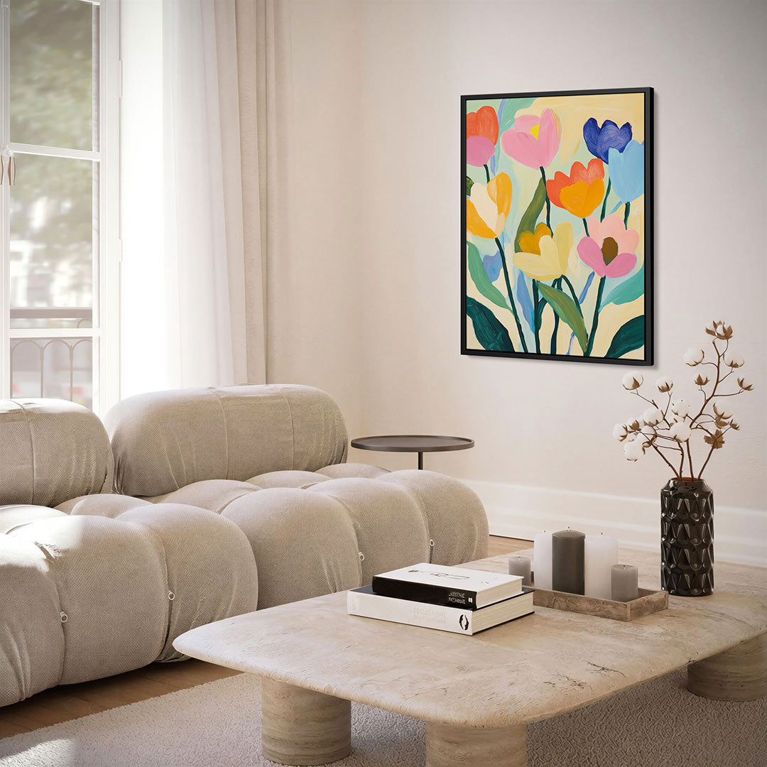Bloemenexplosie Kunstwerk