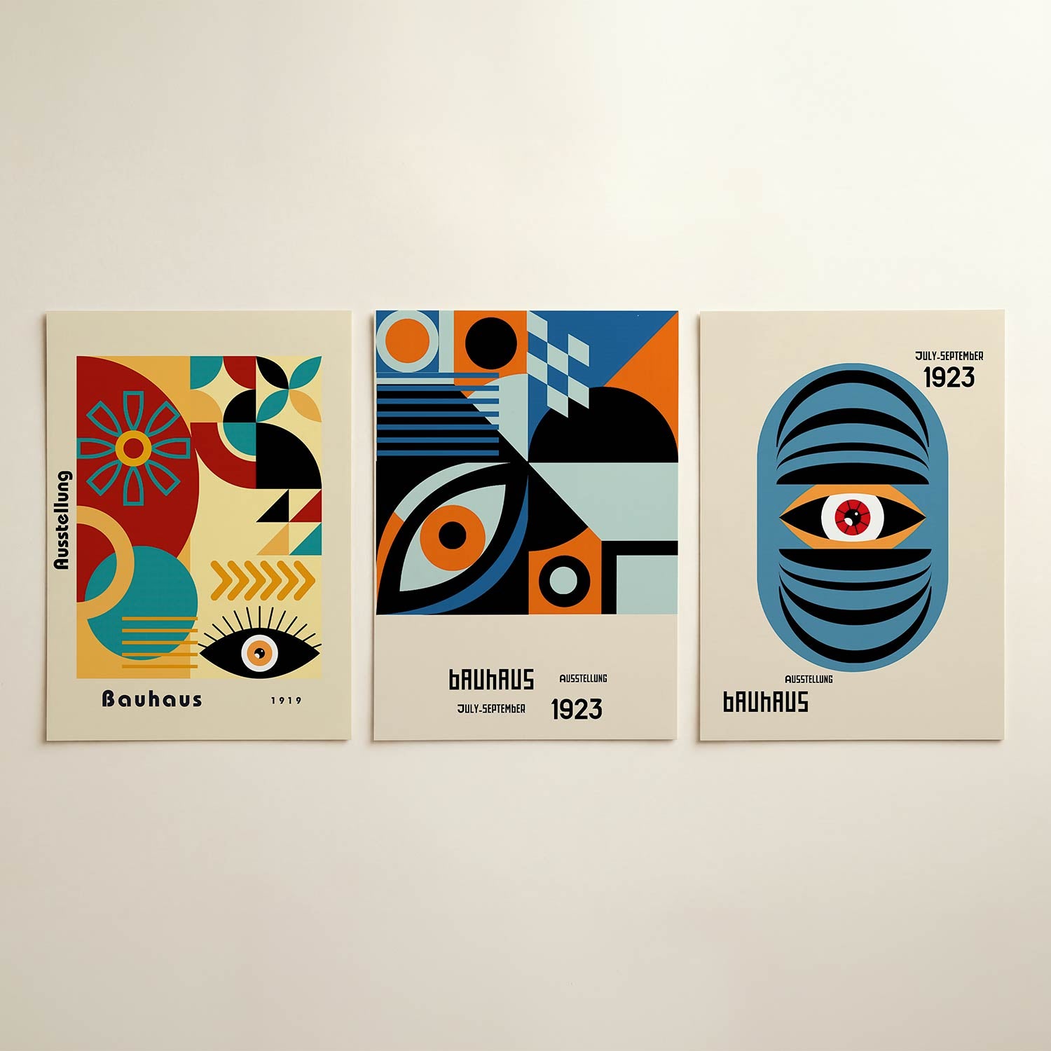 Vormen en kleurvlakken Posterset