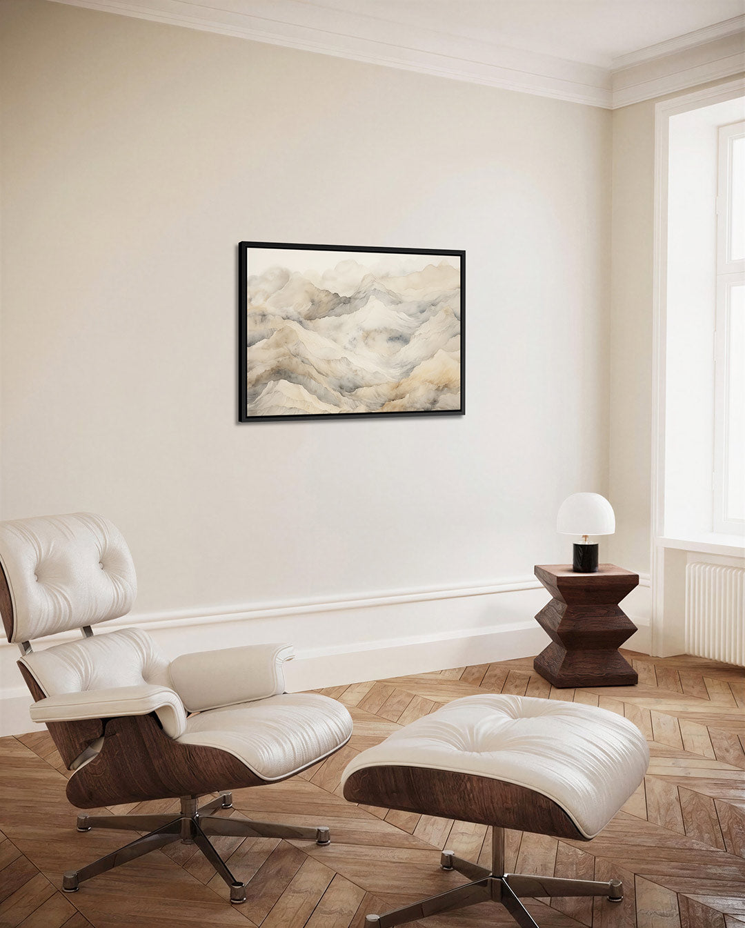 Zachte berglandschappen Kunstwerk