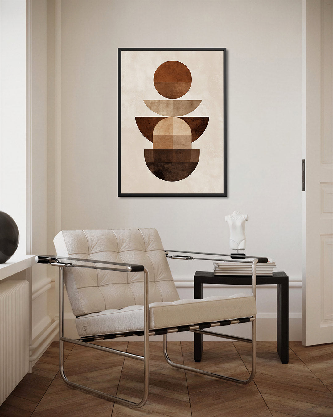 Geometrische vormen compositie Kunstwerk