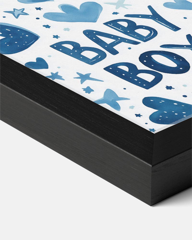 Blauwe Babyjongen Poster-WallArtistic