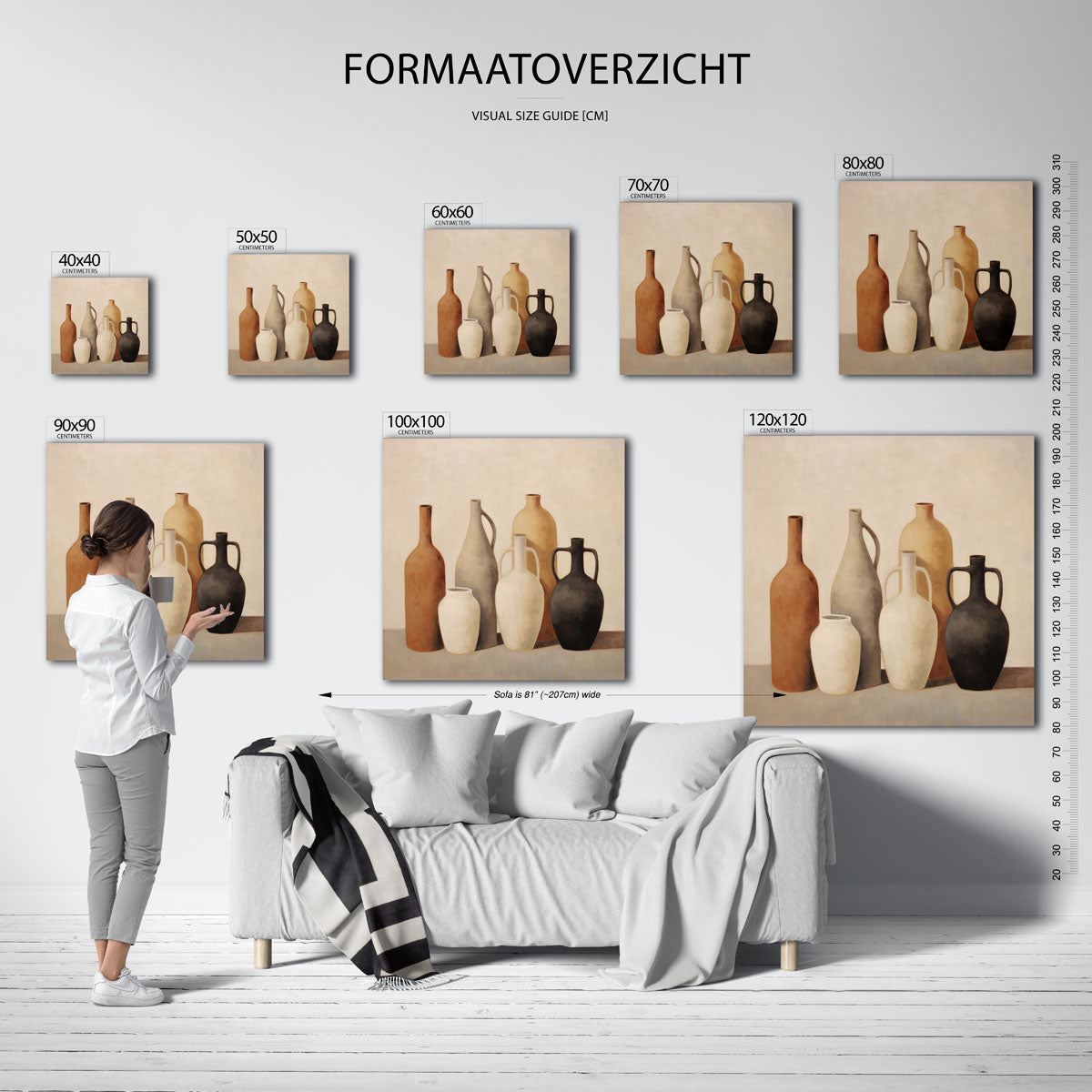 Vazen en kruiken Poster