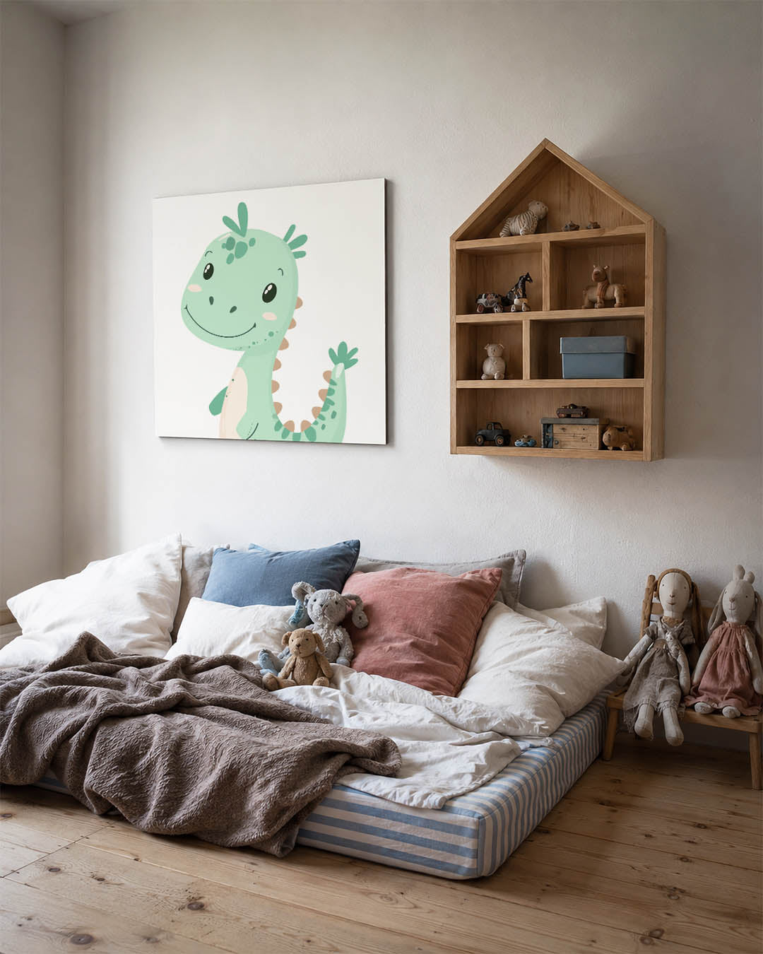 Vrolijke dino illustratie Kunstwerk