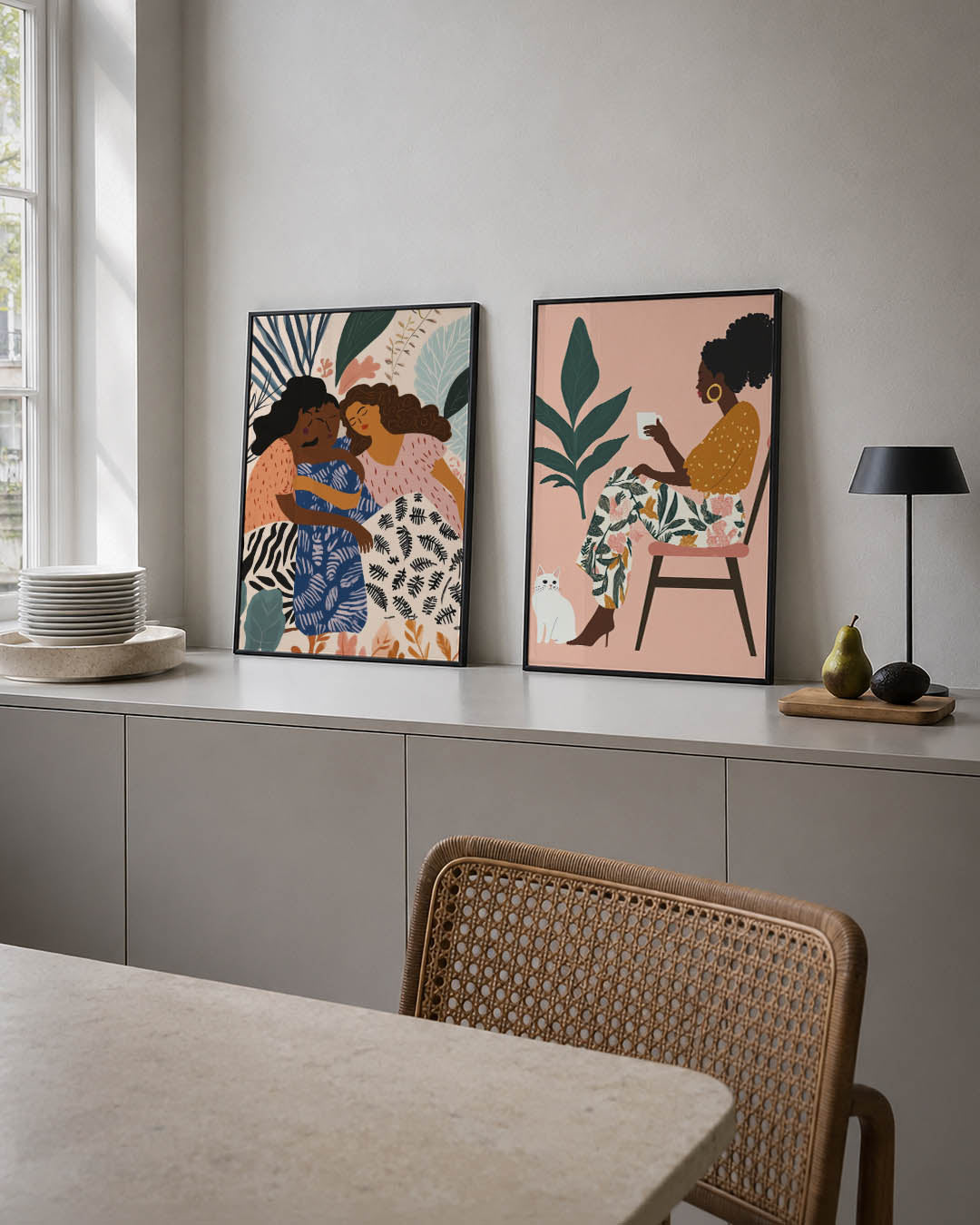 Vormen en vriendschap Posterset
