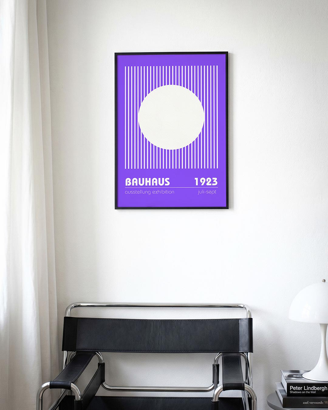 Lijnen en cirkel Poster
