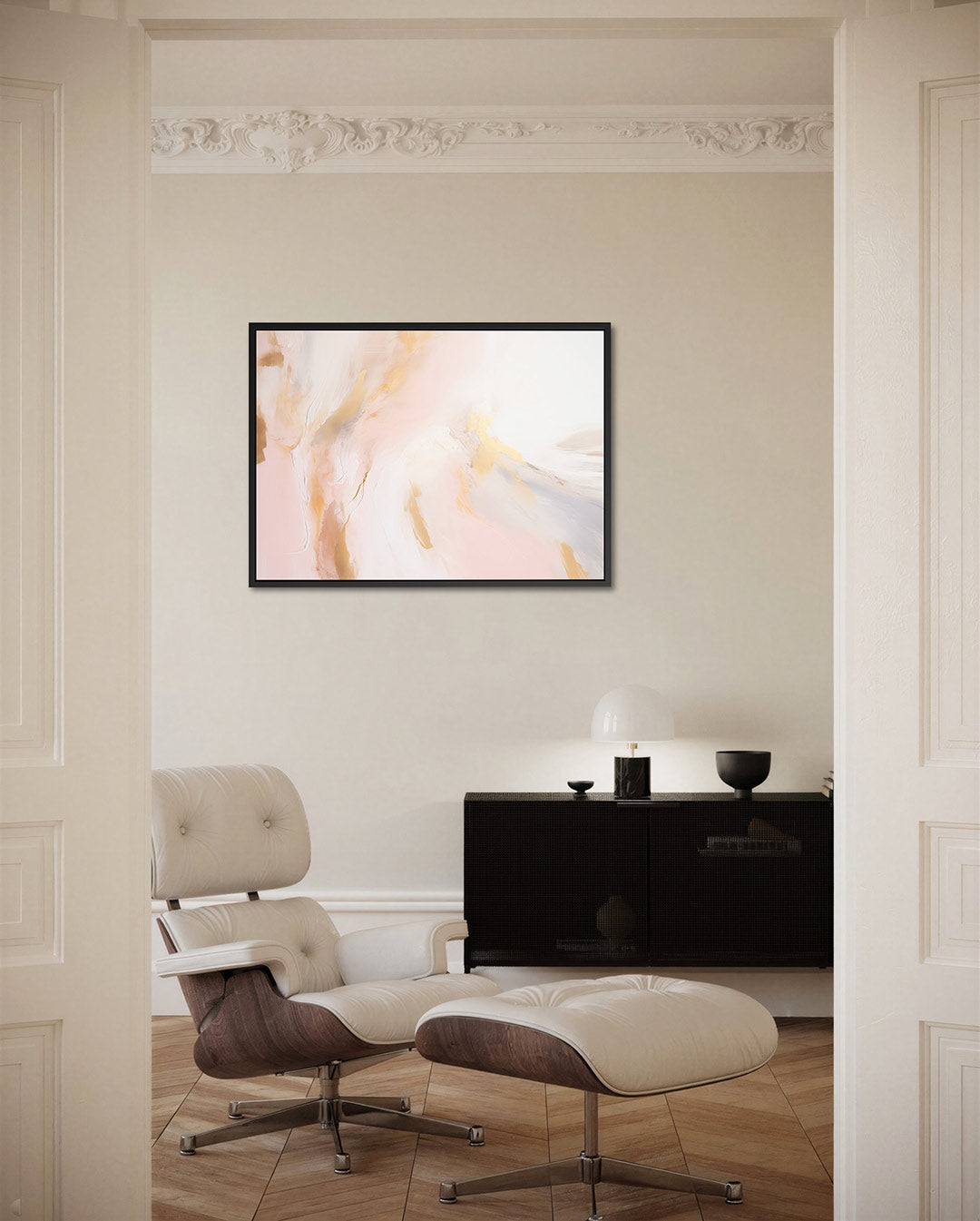 Zachte kleuren vloeiend Kunstwerk