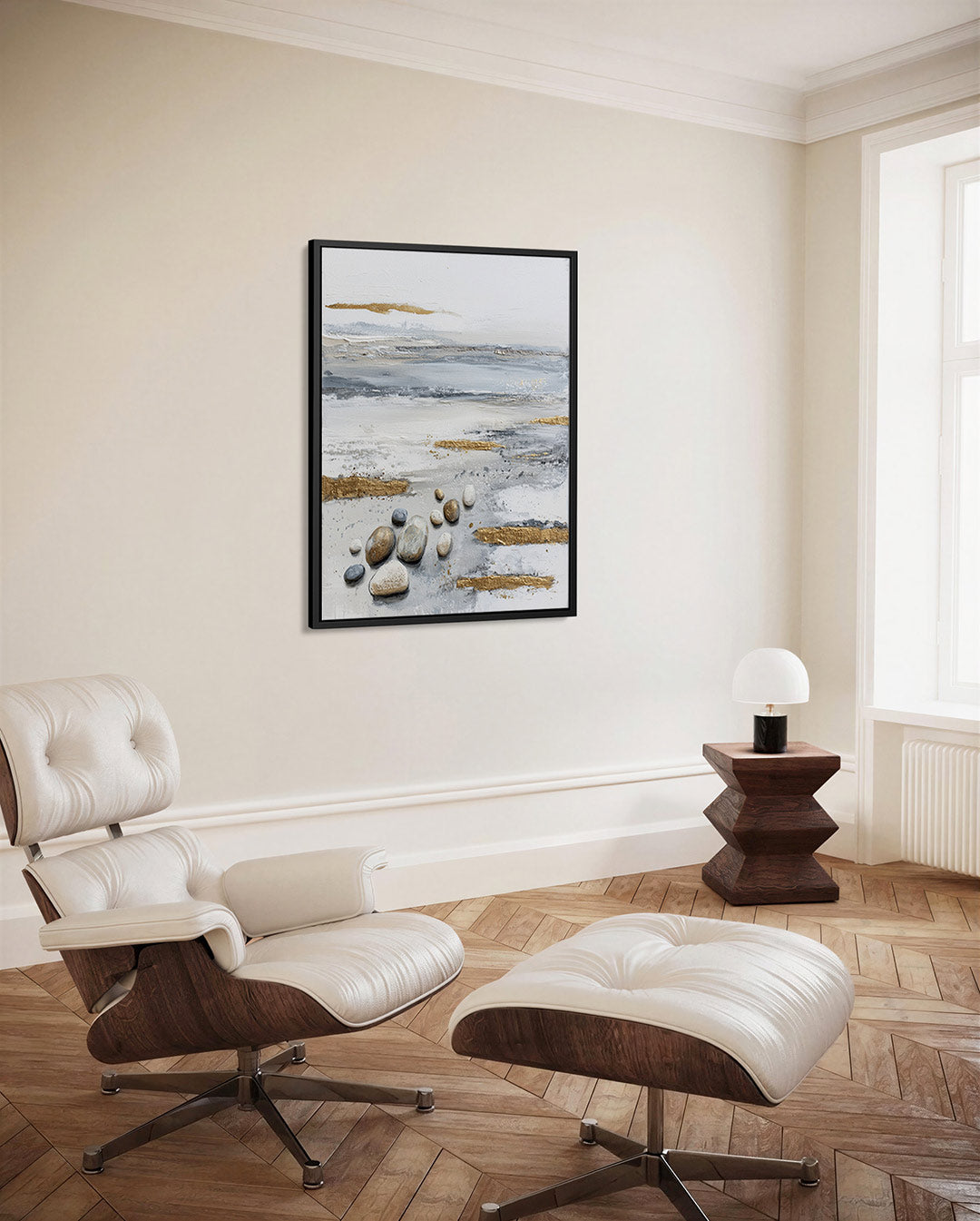 Rustige kustlijn Kunstwerk