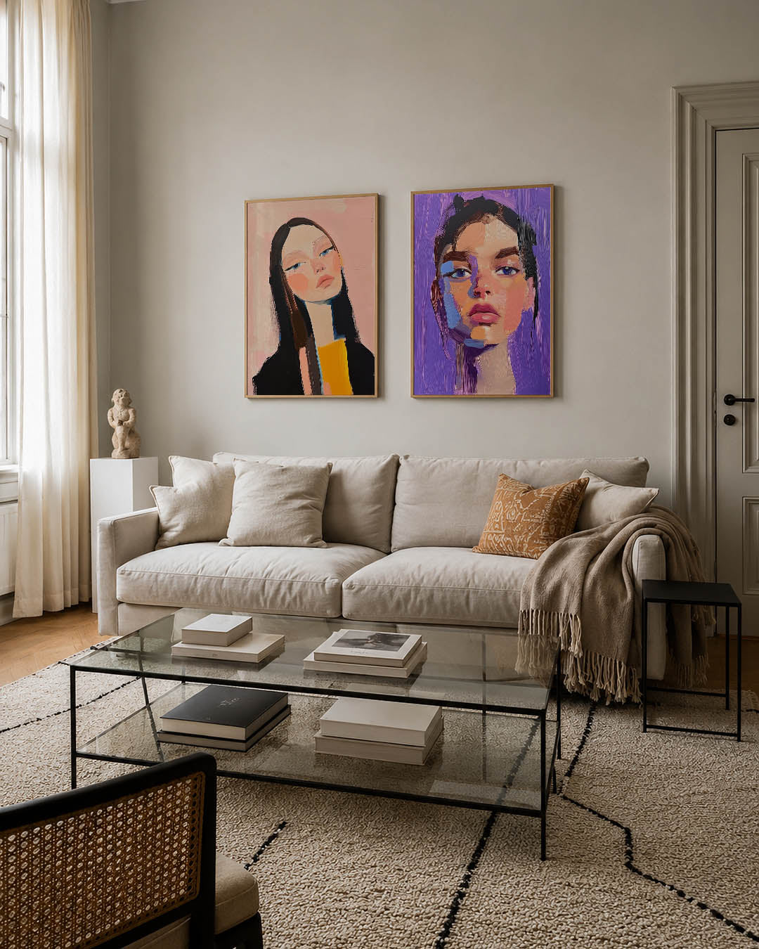 Portret in pastel Posterset