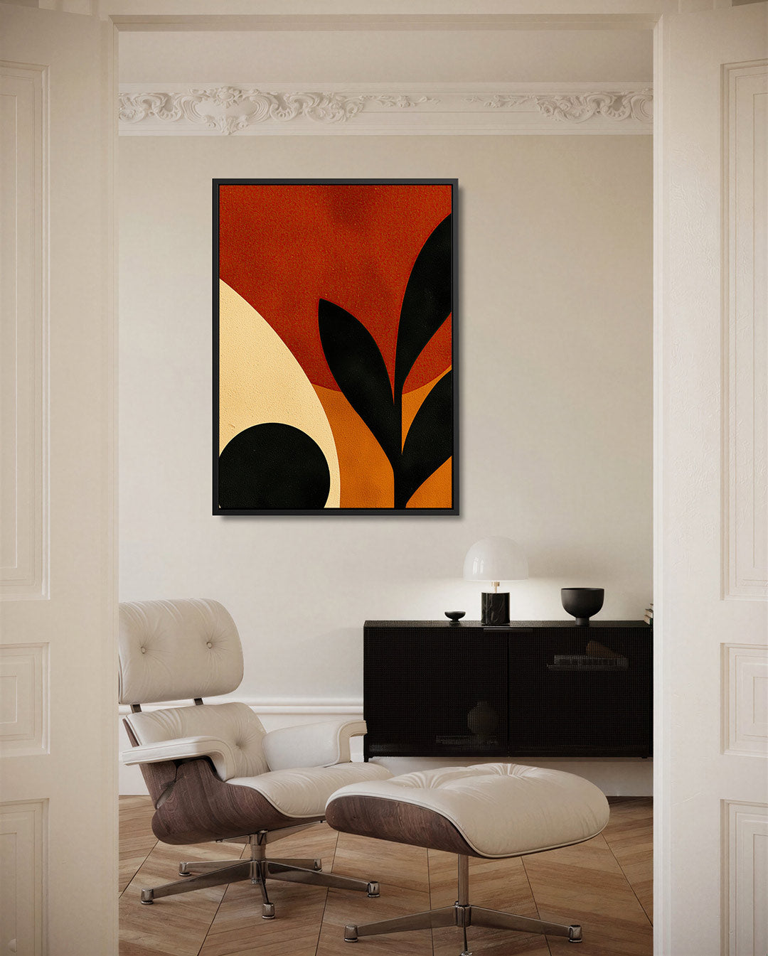 Organische vormen compositie Kunstwerk