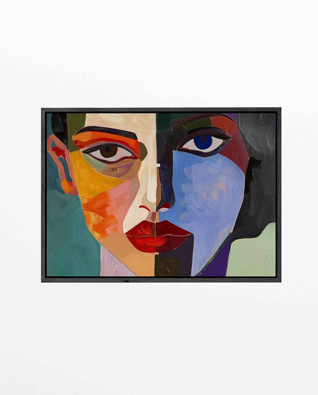 Kleurrijk gezicht Kunstwerk