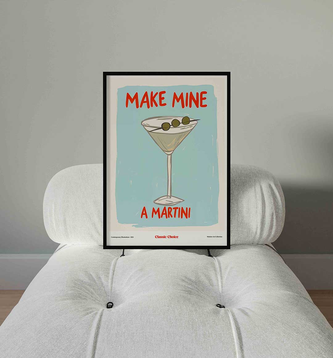 Martini glas Poster