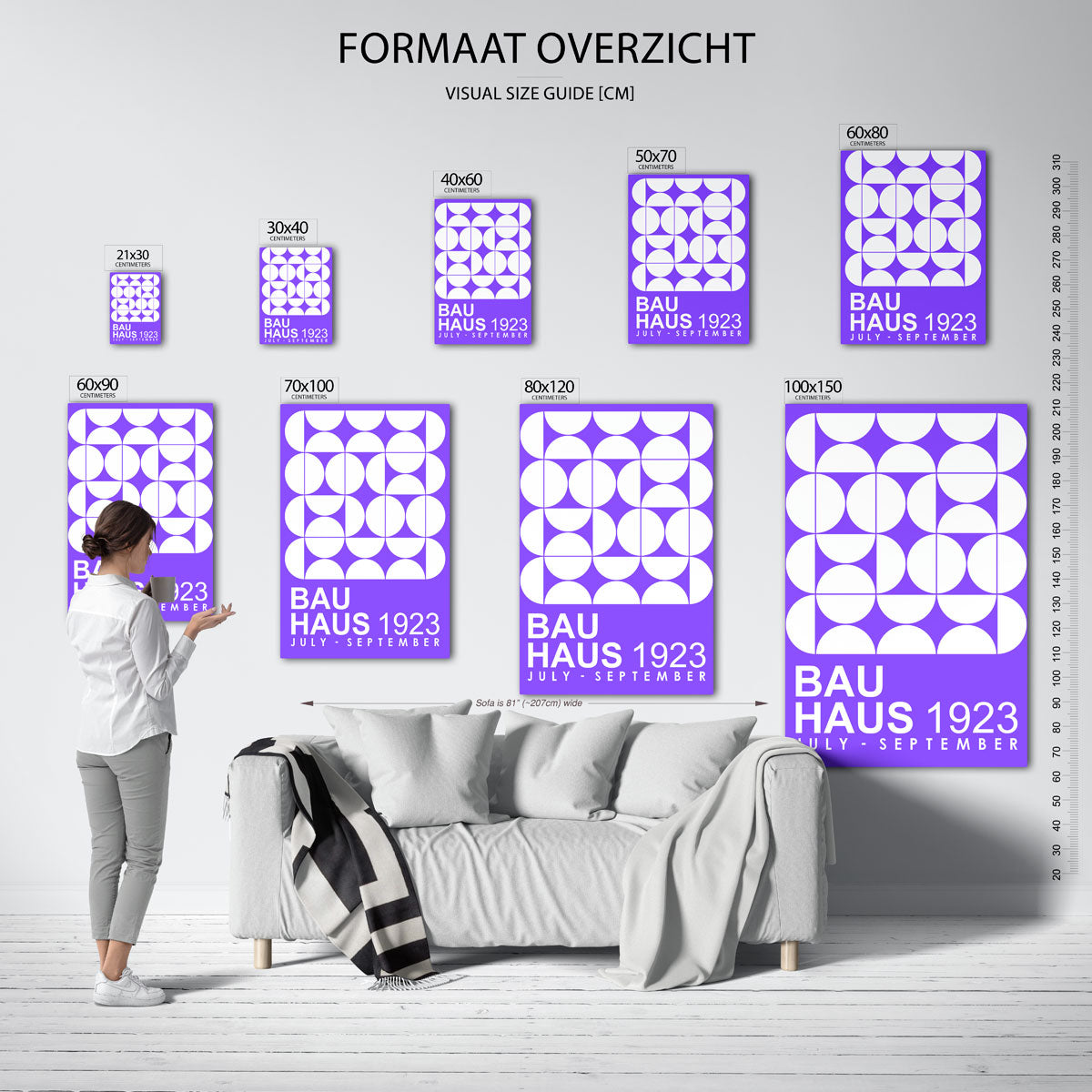 Cirkelvormen en vlakken Poster